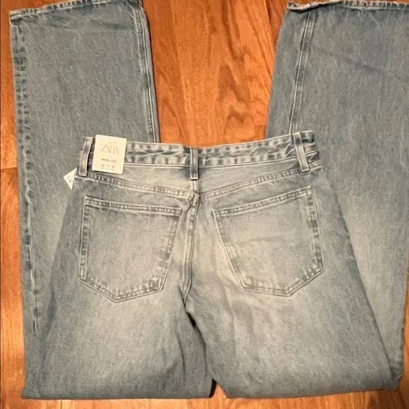 Zara BNWT wide leg jeans, Sz 38 - Picture 4 of 8